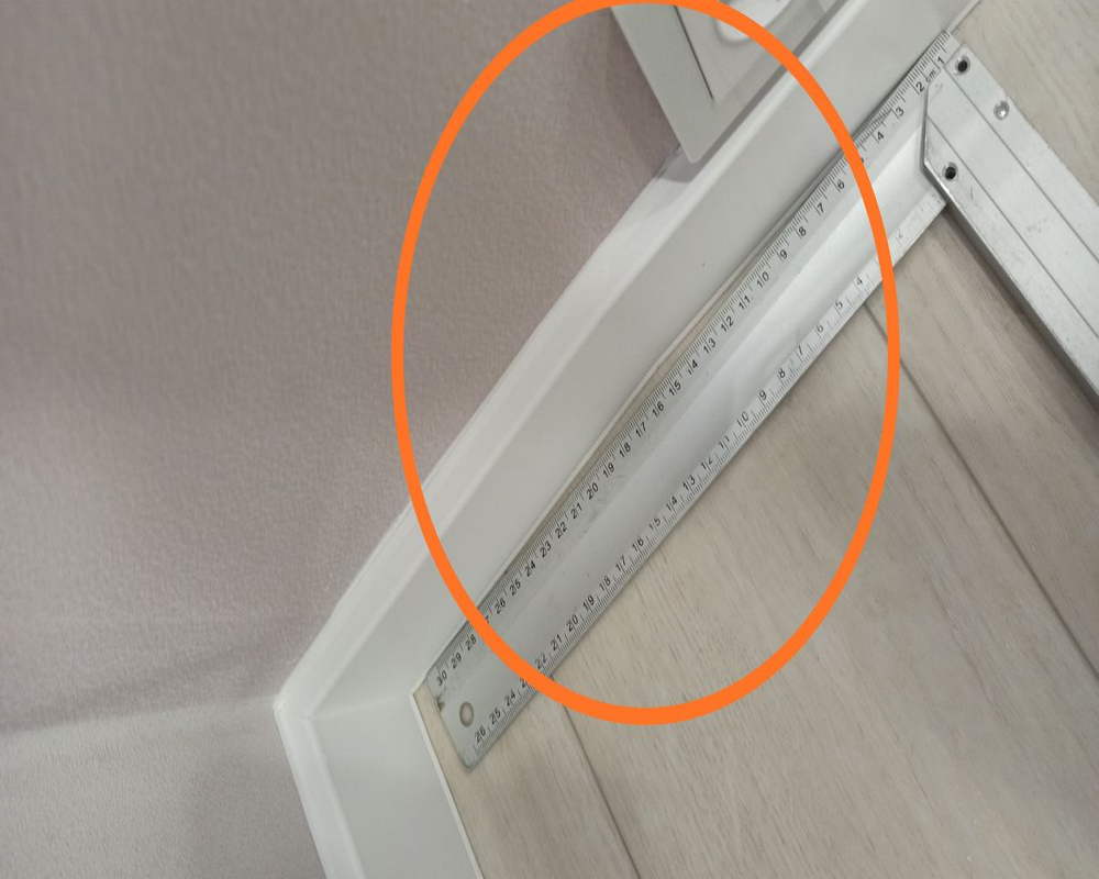 Плинтус ХДФ Dollken Cubu Flex Life 80мм х 2,5 м 1005 Белый RAL 9003