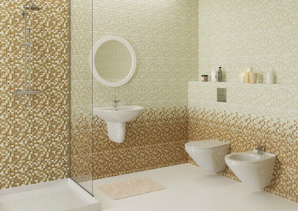 Панель самоклеящаяся ПВХ 480*480 15шт/уп Мозаика Сахара. Цена указана за 3,5 м²