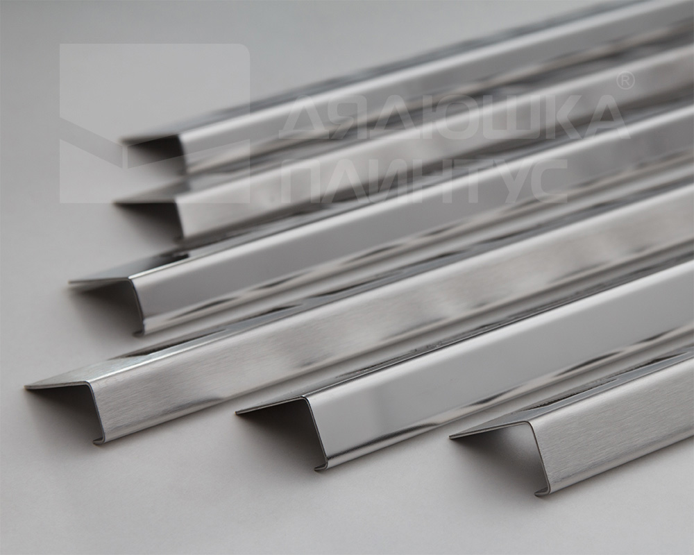 Профиль для кафеля внешний 10мм 2,7м нерж сталь MSK 10NS.2700.001