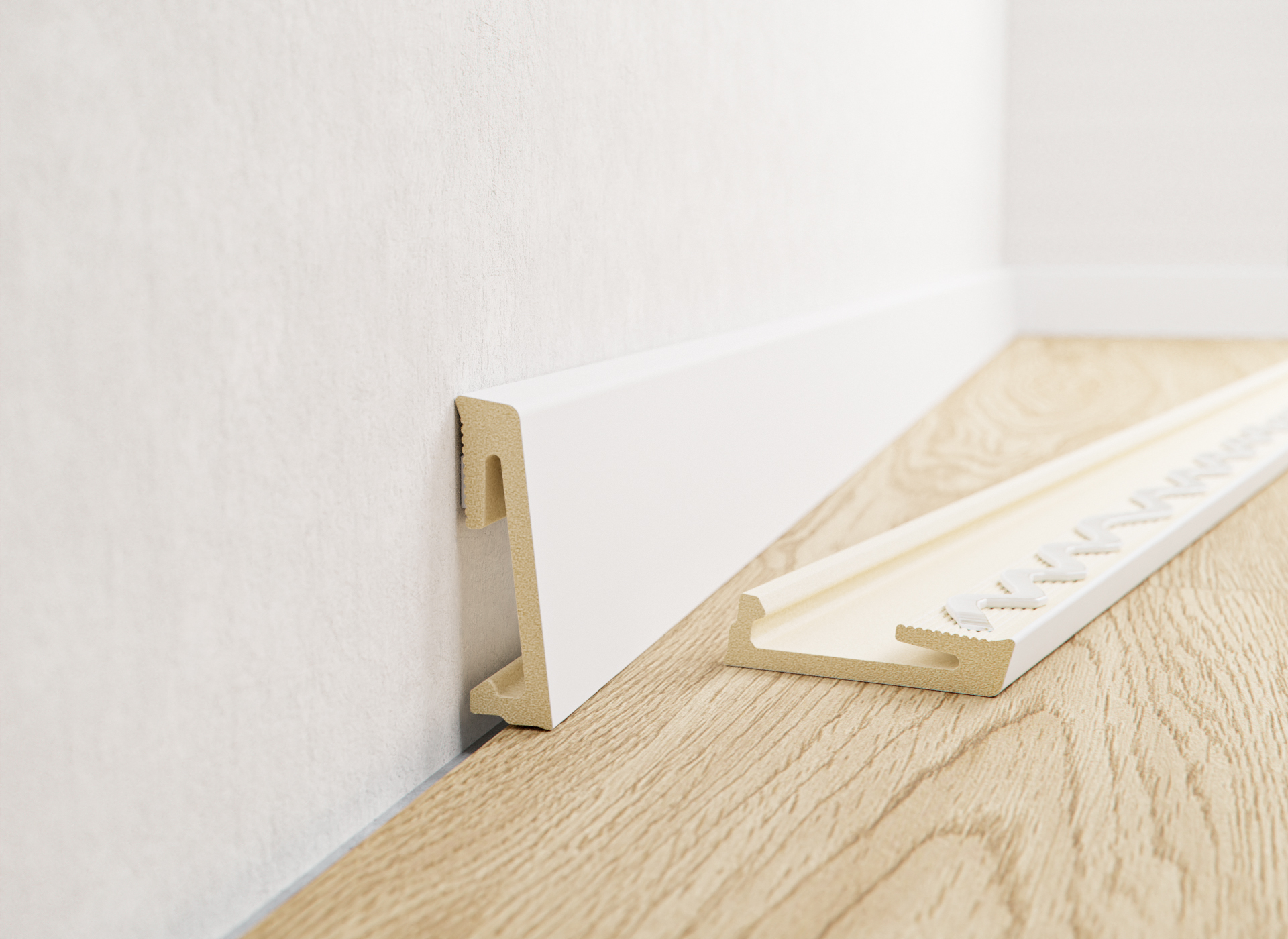 Плинтус напольный Salag Alpha 80 Слава 2,4м