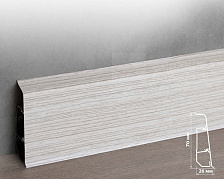 Плинтус ПВХ Волшебная палочка 70мм Home 2,2м 7006